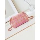 Chanel 24c emblem pink CF  Every accessory is artisanal    Orange and pink gradient tweed~ really beautiful~Size 20cm