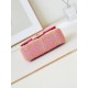 Chanel 24c emblem pink CF  Every accessory is artisanal    Orange and pink gradient tweed~ really beautiful~Size 20cm