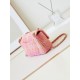 Chanel 24c emblem pink CF  Every accessory is artisanal    Orange and pink gradient tweed~ really beautiful~Size 20cm