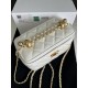 CHANEL23CWOC Double ChainDiamond-patterned gold buckle vintage threaded chain   Cowhide leatherSize 17 Model 96048