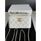 CHANEL23CWOC Double ChainDiamond-patterned gold buckle vintage threaded chain   Cowhide leatherSize 17 Model 96048