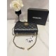 Image 22cm Chanel New   Early Fall Haute Couture Gold Beaded Flap BagThe shape of the bag is similar to the classic leboy, and it's another adjustable chain bag after the metallic ball CF.Adjust the length of various way