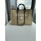 CHANEL 66941 #Large Beach Cowboy Canvas Bag  chanel deauville  SpringSummer Dubai Resort Collection Classic Shopping Bag with Handle Large Mommy Bag Summer Fashion Partner Casual Versatile [Delightful] More and more natu