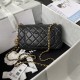 ￥  Chanel AS1787 explosive metal cf mini flap bag hollow hollow braided rope gold ball on the chain more a small gold ball to add the finishing touch not only retro beauty, but also adjustable chain length can be used as