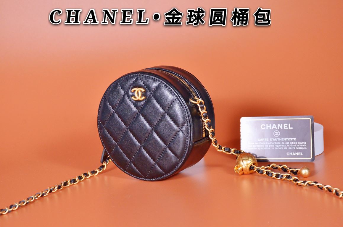 . New Ohane diamond lattice round cake chain bag accessories more show the big name temperament Capacity is small, but put the card lipstick car keys paper towels no problem Model 1449 gold ballSize 12 x 12 x 4.5cm