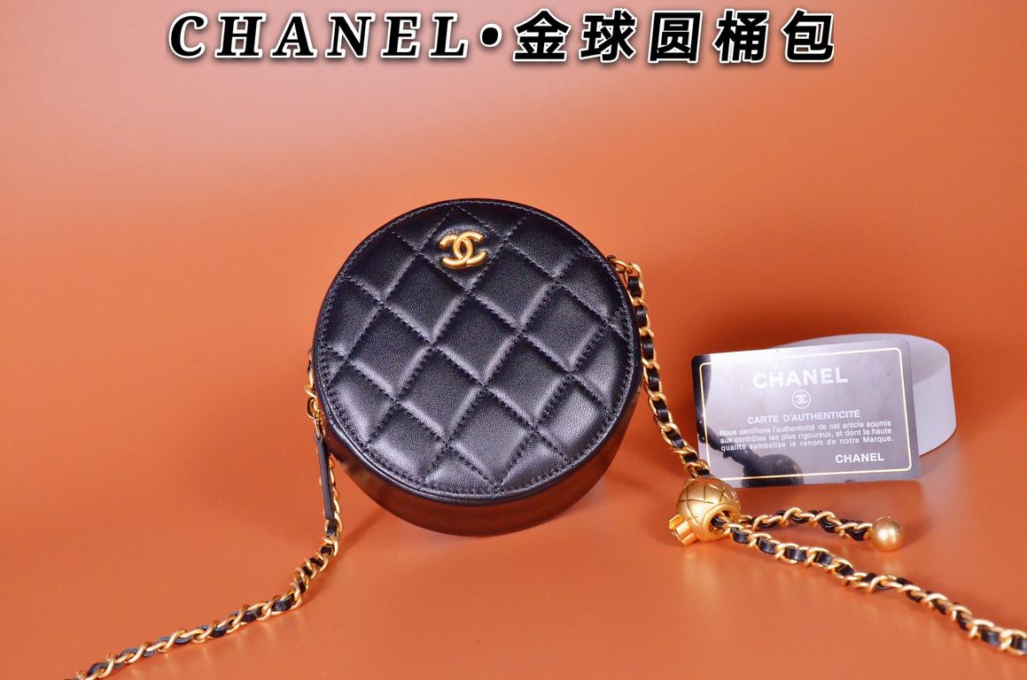 . New Ohane diamond lattice round cake chain bag accessories more show the big name temperament Capacity is small, but put the card lipstick car keys paper towels no problem Model 1449 gold ballSize 12 x 12 x 4.5cm