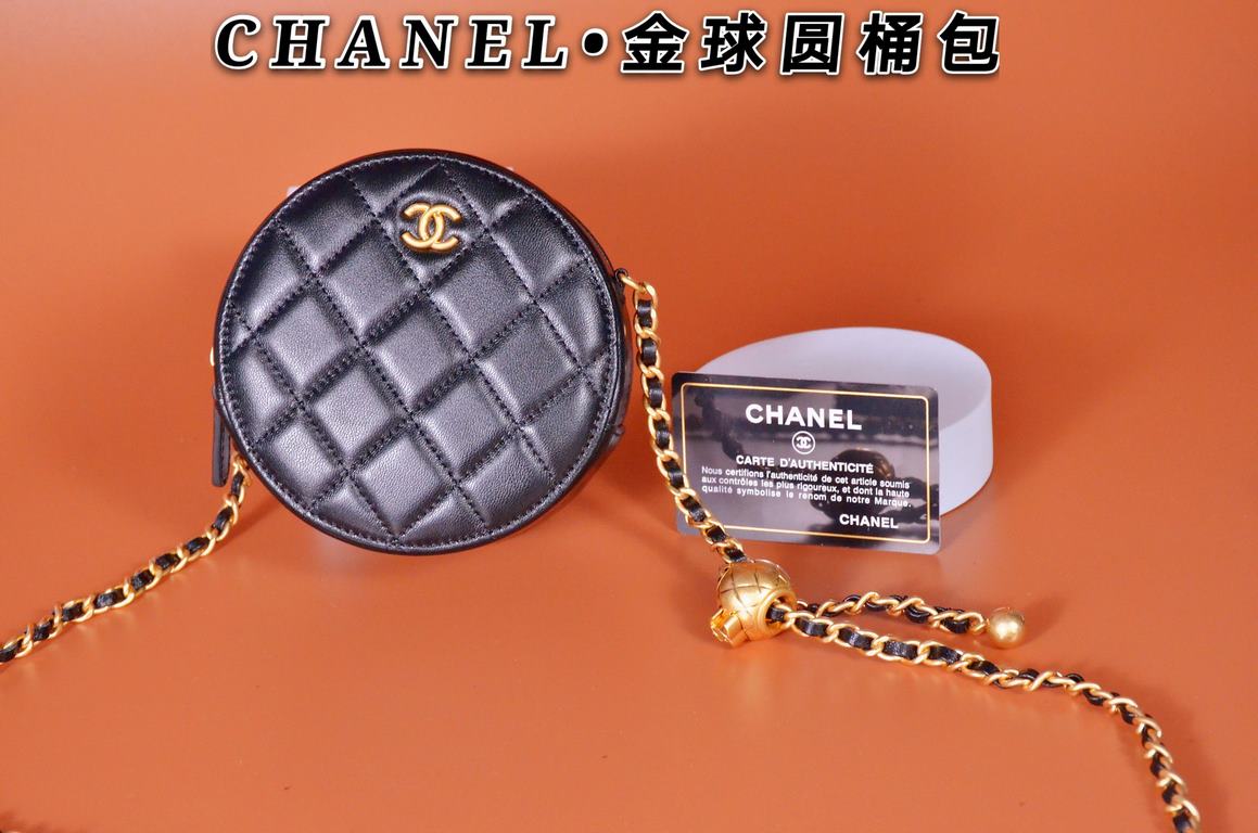 . New Ohane diamond lattice round cake chain bag accessories more show the big name temperament Capacity is small, but put the card lipstick car keys paper towels no problem Model 1449 gold ballSize 12 x 12 x 4.5cm