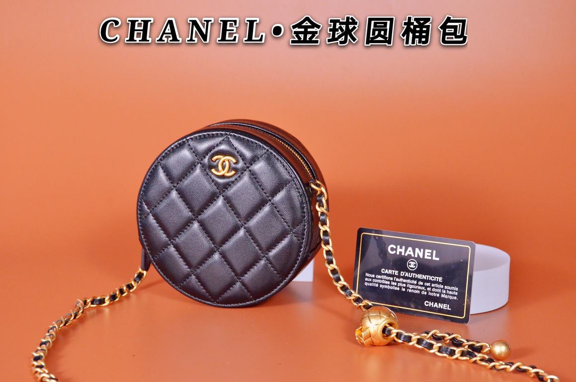 . New Ohane diamond lattice round cake chain bag accessories more show the big name temperament Capacity is small, but put the card lipstick car keys paper towels no problem Model 1449 gold ballSize 12 x 12 x 4.5cm