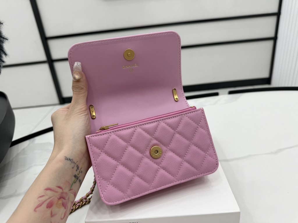 A96074 Chanel 24s organ bag new woc bow Too beautiful. Knot really teenage heart bursting tongue is a thousand gold Miss back paragraph undoubtedly, bow small incense bag bag, this can not put the phone Oh   to hand carr