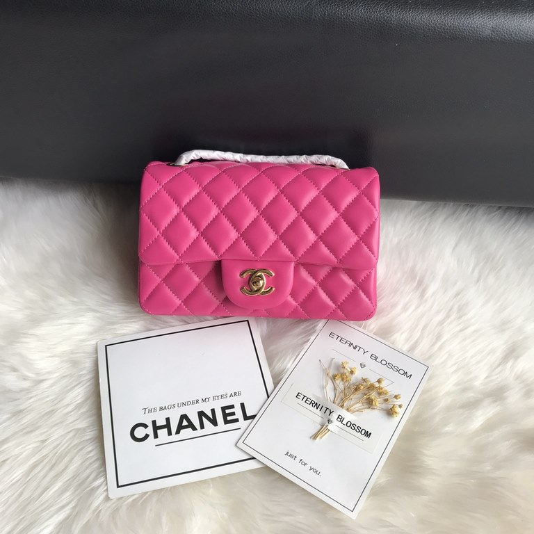 . Upgraded  Chanel CF Mini 1116 small bag summer than to prepare   The most small C's iconic leather through the chain as classics bags masterpiece authentic price soared conservative design with a variety of colorful de