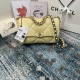 Chane-l small incense 2019 new Model AS1160 2019 fall and winter large diamond lattice tofu bag imported sheepskin single mouth bag Ancient silver white lat gold 3 kinds of metal mixed shoulder straps Coarse chain highli