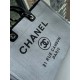 CHANEL 66941 #Large Beach Cowboy Canvas Bag  chanel deauville  SpringSummer Dubai Resort Collection Classic Shopping Bag with Handle Large Mommy Bag Summer Fashion Partner Casual Versatile [Delightful] More and more natu