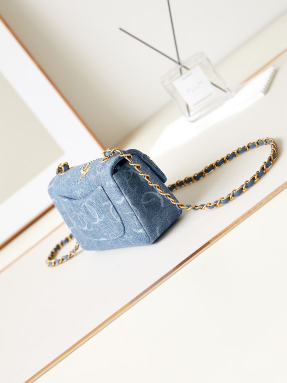 23B Cowboy CF23B Cowboy beaded sequins cf bag gray denim bag body ten sequins logo too good-looking itLike a walking starry sky beautiful and fashionable Zun's good love ah ...... only gray denim denim, more than a littl