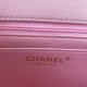 Chanel 24K latest Mini CF handle handbag Classic diamond lattice mouth cover bag decorated with exquisite classic chain with handheld, imported mirror material is really quite sunny [color] seems to be the same as the Am