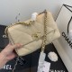 Chane-l small incense 2019 new Model AS1160 2019 fall and winter large diamond lattice tofu bag imported sheepskin single mouth bag Ancient silver white lat gold 3 kinds of metal mixed shoulder straps Coarse chain highli