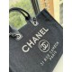 CHANEL 66941 #Large Beach Cowboy Canvas Bag  chanel deauville  SpringSummer Dubai Resort Collection Classic Shopping Bag with Handle Large Mommy Bag Summer Fashion Partner Casual Versatile [Delightful] More and more natu