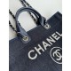 CHANEL 66941 #Large Beach Cowboy Canvas Bag  chanel deauville  SpringSummer Dubai Resort Collection Classic Shopping Bag with Handle Large Mommy Bag Summer Fashion Partner Casual Versatile [Delightful] More and more natu