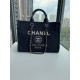 CHANEL 66941 #Large Beach Cowboy Canvas Bag  chanel deauville  SpringSummer Dubai Resort Collection Classic Shopping Bag with Handle Large Mommy Bag Summer Fashion Partner Casual Versatile [Delightful] More and more natu