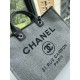 CHANEL 66941 #Large Beach Cowboy Canvas Bag  chanel deauville  SpringSummer Dubai Resort Collection Classic Shopping Bag with Handle Large Mommy Bag Summer Fashion Partner Casual Versatile [Delightful] More and more natu