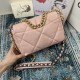 Chane-l small incense 2019 new Model AS1160 2019 fall and winter large diamond lattice tofu bag imported sheepskin single mouth bag Ancient silver white lat gold 3 kinds of metal mixed shoulder straps Coarse chain highli