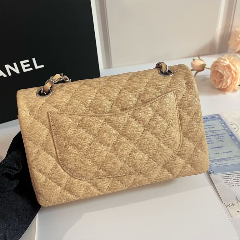 High-end customized products Chane1 Classic Flap Bag A01113. Interpretation of the classic Chane1, elegant, simple, exquisite! Counter synchronization update Latest version ZP perfect version reproduction Medium Size 23c