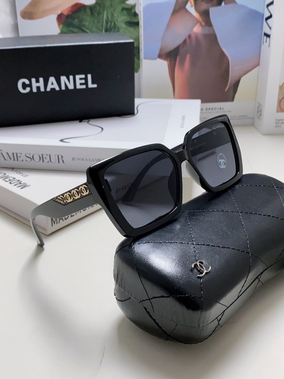 CHANEL Chanel    Fashion Sunglasses Lenses Top Luxury [Strong] High Quality [Victory] [Kiss]    [Delighted] Extraordinary Temperament    Ladies Driving Sunglasses [ Love] 8 Colors