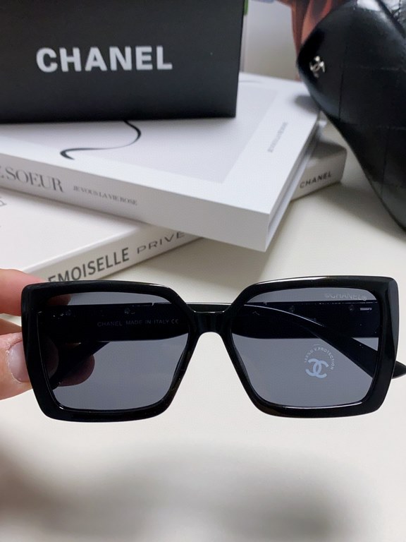 CHANEL Chanel    Fashion Sunglasses Lenses Top Luxury [Strong] High Quality [Victory] [Kiss]    [Delighted] Extraordinary Temperament    Ladies Driving Sunglasses [ Love] 8 Colors