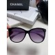 Chanel Chanel 2024 new retro cat-eye letters inserted heart foot net red sunglasses female tide ins advanced sense of sunglasses Trend full