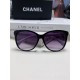 Chanel Chanel 2024 new retro cat-eye letters inserted heart foot net red sunglasses female tide ins advanced sense of sunglasses Trend full