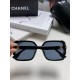 Chanel Chanel 2024 new fashion sunglasses female anti-ultraviolet Korean version of the tide of large face thin box sunglasses summer sunscreen Ms. sunglasses