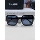 Chanel Chanel 2024 new fashion sunglasses female anti-ultraviolet Korean version of the tide of large face thin box sunglasses summer sunscreen Ms. sunglasses