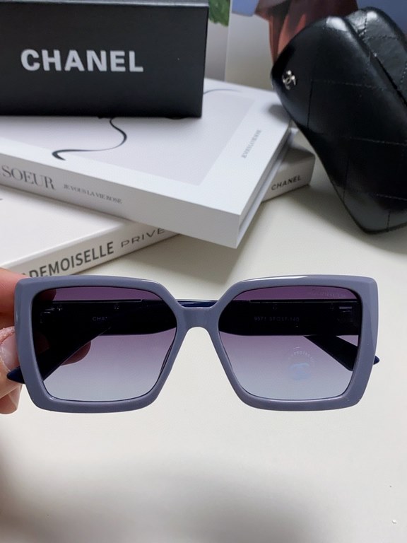 CHANEL Chanel    Fashion Sunglasses Lenses Top Luxury [Strong] High Quality [Victory] [Kiss]    [Delighted] Extraordinary Temperament    Ladies Driving Sunglasses [ Love] 8 Colors