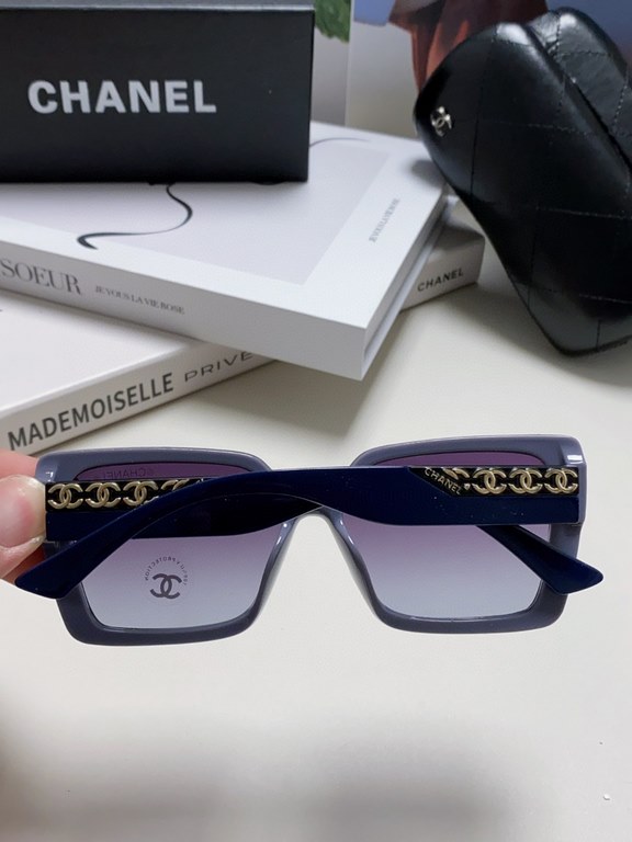 CHANEL Chanel    Fashion Sunglasses Lenses Top Luxury [Strong] High Quality [Victory] [Kiss]    [Delighted] Extraordinary Temperament    Ladies Driving Sunglasses [ Love] 8 Colors