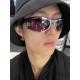 Chanel Chanel 2024 new Europe and the United States retro silver curved small perfume sunglasses outdoor sports photo female tide male sunglasses