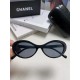 Chanel Chanel vintage cat-eye Xiao Xiang sunglasses women's high-class sense of letters rim oval sunglasses classic round Wang Yibo same models