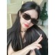 Chanel Chanel vintage cat-eye Xiao Xiang sunglasses women's high-class sense of letters rim oval sunglasses classic round Wang Yibo same models