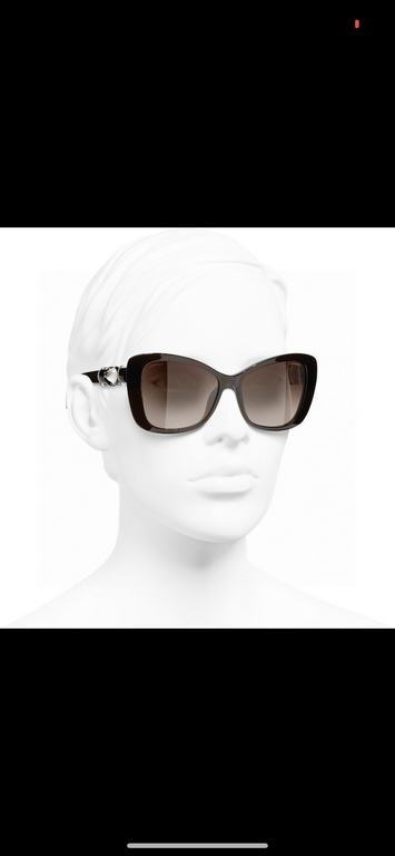 Chanel Chanel new pearl worthy of the earthCH5445H Butterfly shaped sunglasses Sunglasses