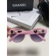 Chanel Chanel new models cat eye retro sunglasses female summer sunscreen pearl camellia love large frame sunglasses UV glare advanced sense of Ms. burst models