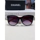 Chanel Chanel 2024 new retro cat-eye letters inserted heart foot net red sunglasses female tide ins advanced sense of sunglasses Trend full