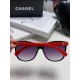 Chanel Chanel 2024 new retro cat-eye letters inserted heart foot net red sunglasses female tide ins advanced sense of sunglasses Trend full