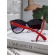 Chanel Chanel 2024 new retro cat-eye letters inserted heart foot net red sunglasses female tide ins advanced sense of sunglasses Trend full