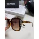 Chanel Chanel 2024 new fashion sunglasses female anti-ultraviolet Korean version of the tide of large face thin box sunglasses summer sunscreen Ms. sunglasses