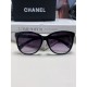 Chanel Chanel 2024 new retro cat-eye letters inserted heart foot net red sunglasses female tide ins advanced sense of sunglasses Trend full