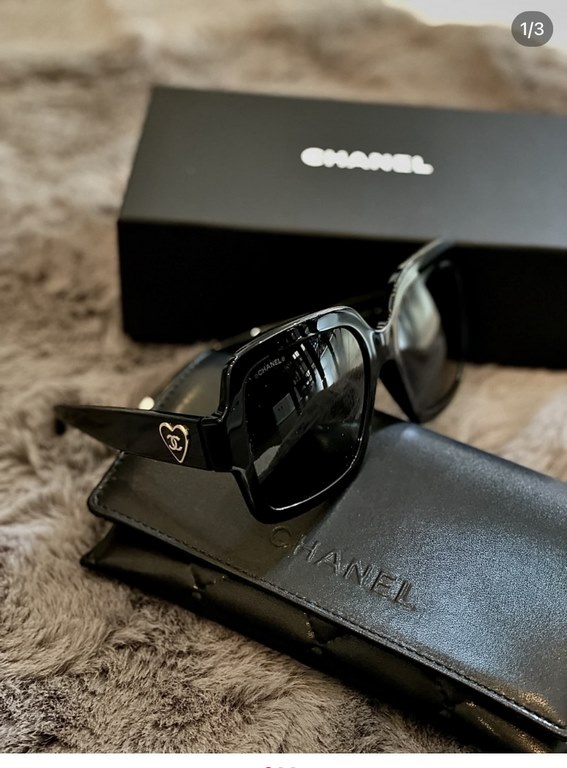 Chanel Heart Sunglasses  CHANEL22A CH3438Size56-17-145