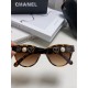 Chanel Chanel new models cat eye retro sunglasses female summer sunscreen pearl camellia love large frame sunglasses UV glare advanced sense of Ms. burst models