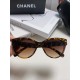 Chanel Chanel new models cat eye retro sunglasses female summer sunscreen pearl camellia love large frame sunglasses UV glare advanced sense of Ms. burst models