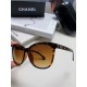 Chanel Chanel 2024 new retro cat-eye letters inserted heart foot net red sunglasses female tide ins advanced sense of sunglasses Trend full