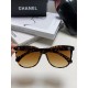 Chanel Chanel 2024 new retro cat-eye letters inserted heart foot net red sunglasses female tide ins advanced sense of sunglasses Trend full