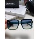 Chanel Chanel 2024 new fashion sunglasses advanced sense of large frame show face small gradient color sunglasses UV small fragrance  umbrella pendant