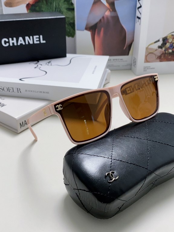 CHANEL CHANEL 2024 new trend explosion fashion square frame sunglasses wear comfortable Net red tide models sunglasses ladies HD thickened polarized sunglasses     high quality TR frame   5 color